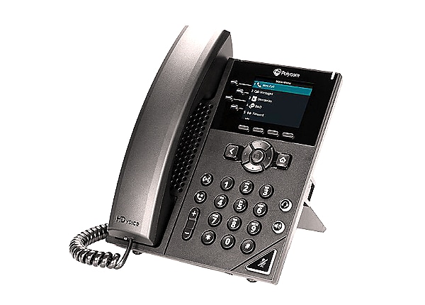 Picture of Plantronics 2200-48820-001 VVX 250 4-Line Desktop Business IP Phone with Dual 10-100-1000 Ethernet Ports