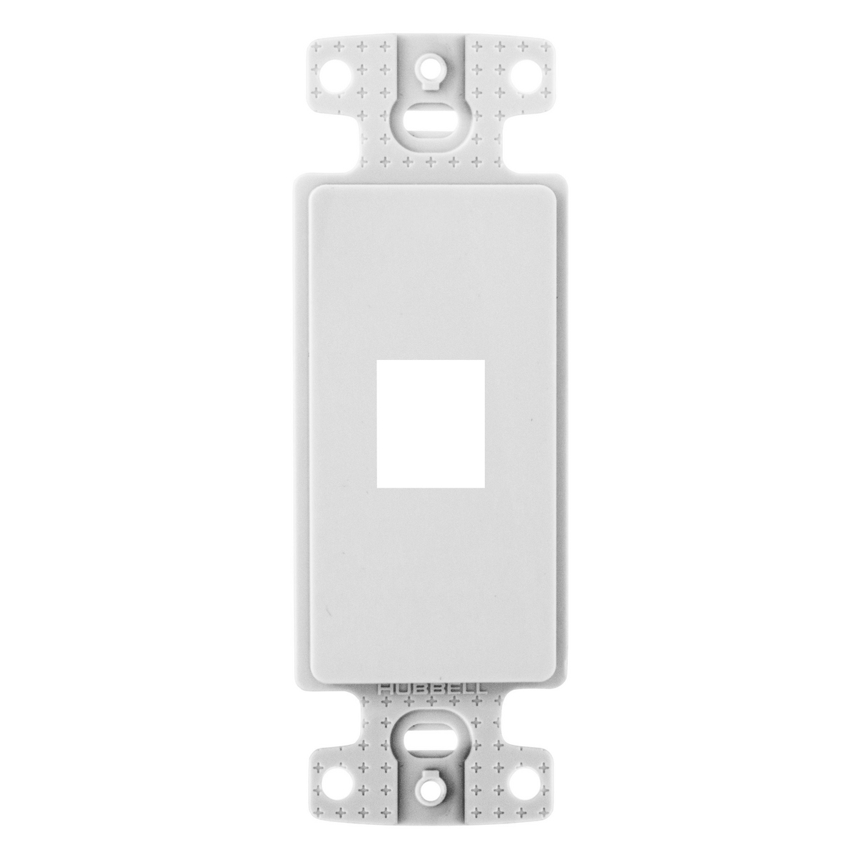 NS611W Decorator Keystone Frame 1-Port White Wall Plate