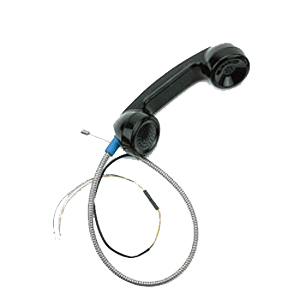 Picture of Ceeco Technologies 301-106-12 12 in. Black Armored Cord Handset with Internal Steel Lanyard