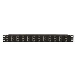 DTK-RM12NETS 12 Channel Rackmount POE & Ethernet Protector 1 Unit Shielded RJ45 In & Out 10GbE Surge Protection