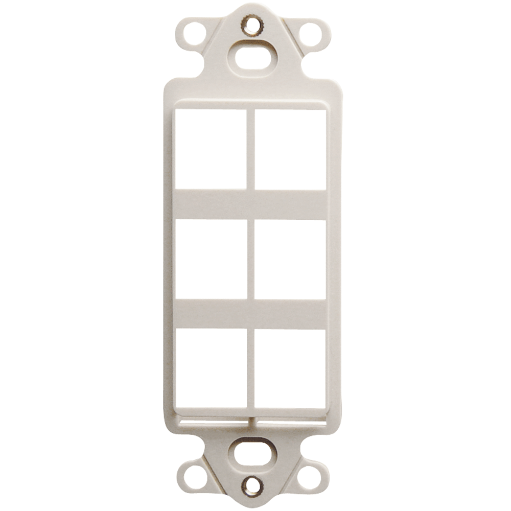 IC107DI6WH 6-Port Decor HD Insert- White