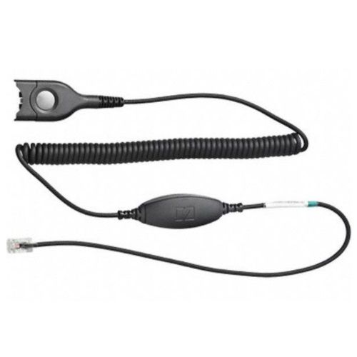 Picture of EPOS 1000766 Sennheiser CAVA 31 Easy Disconnect to Modular Plug Coiled Bottom Cable, Black