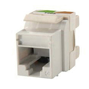 SFLCSBW LC Duplex Standard Keystone Adapter Zirconia, Ceramic White