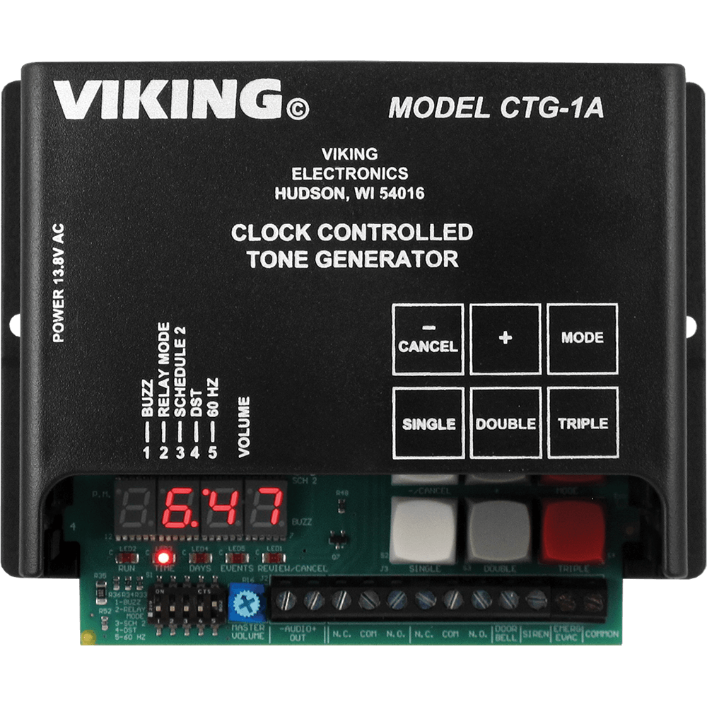 Picture of Viking Electronics CTG-1A Add Time Controlled Alert Tones & Emergency Tones to Your Paging System