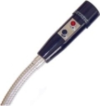 AMC105-2-19 19 in. Chrome Omnidirectional Dynamic Gooseneck Microphone with 2 DPDT Push-to-Talk Switch - Gooseneck, 2.75 in. Flange - 6 ft. Cable