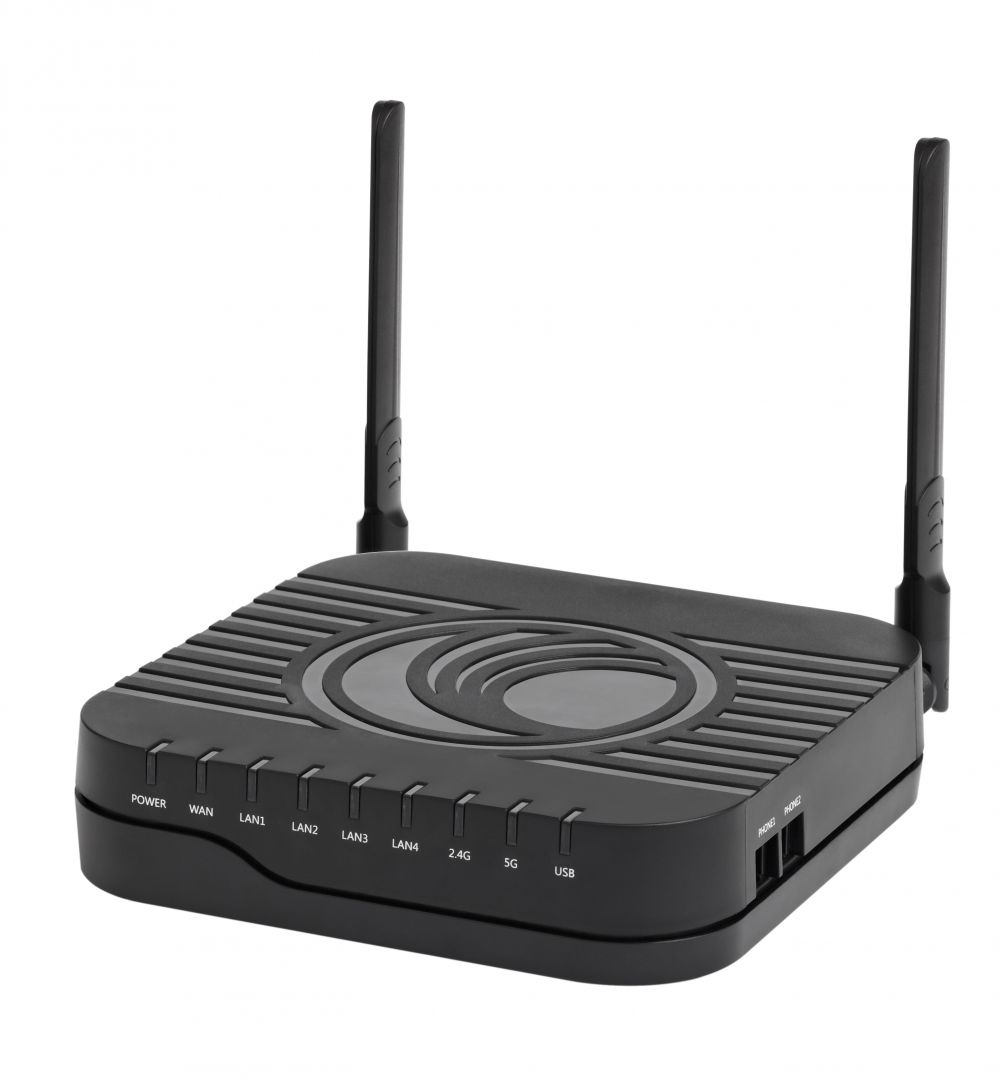 Picture of Cambium CUS0000L030A 802.11 ac Dual Band ENT CnPilot R201P US Gigabit WLAN Router with ATA & PoE US