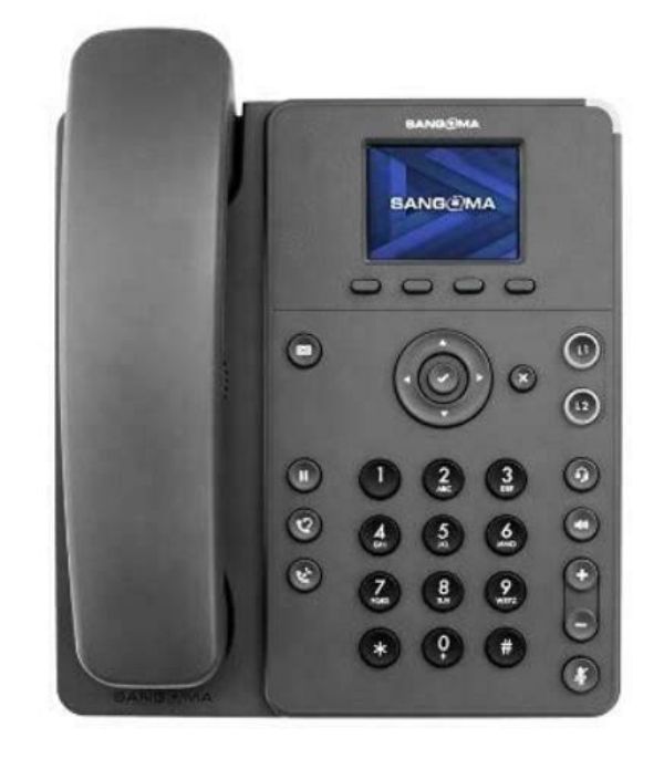 Picture of Sangoma 1TELP310LF 2.4 in. P310 2-Line SIP Phone with HD Voice Color Display