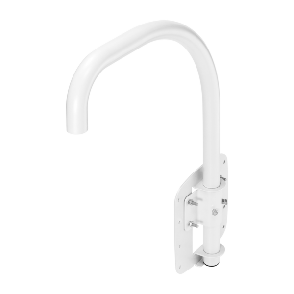 Accessory Compatible All Full Size Outdoor PTZs & Caps Parapet Mount, White