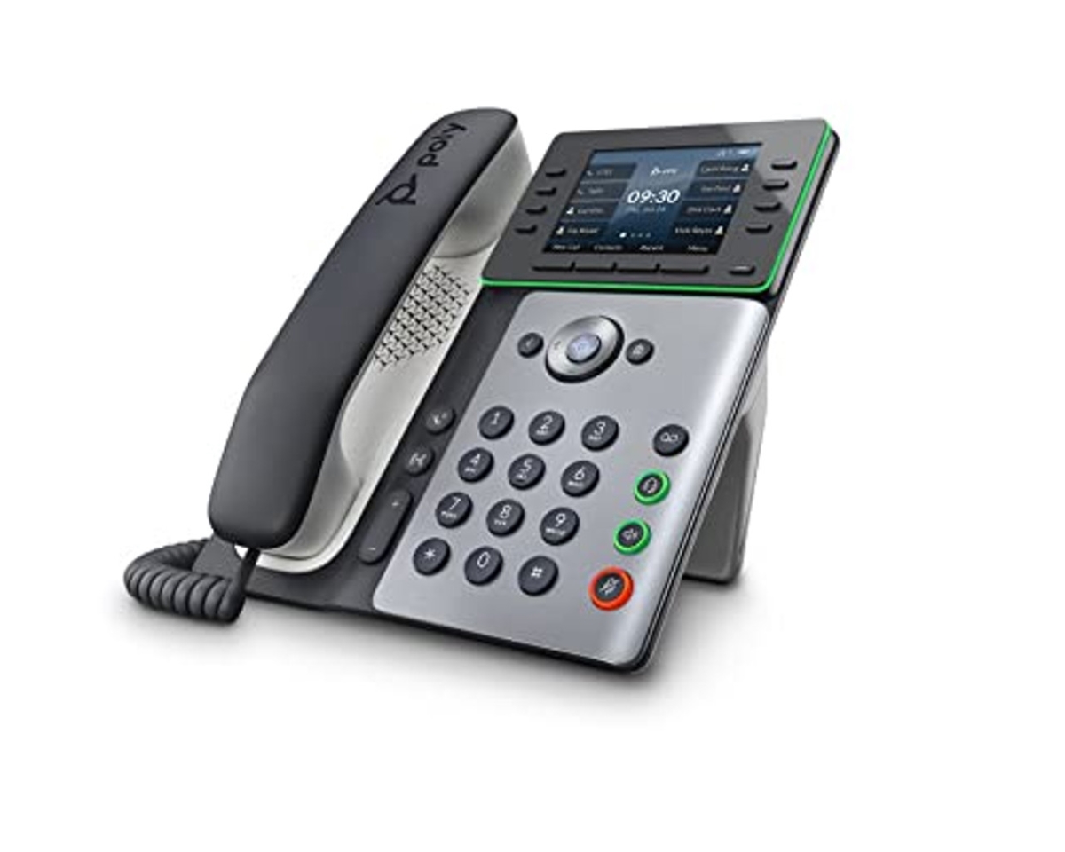 Picture of Plantronics 2200-87000-025 Poly Edge E320 IP Phone&#44; Black & Silver