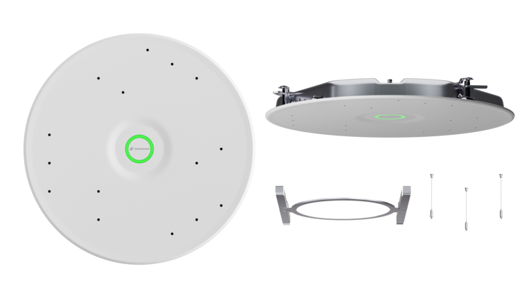 700170 Ceiling Medium Mic Array White with Flush-Mount Kit for TCC M-F-W TeamConnect