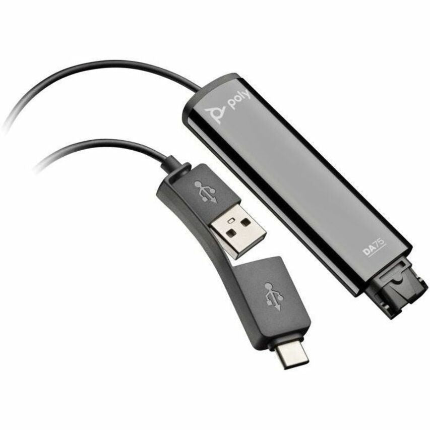 Picture of HP 786C6AA Poly DA75 USB to QD Headset Adapter for Soundstation