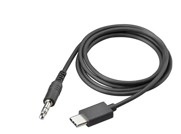 8L5A5AA 3.5 mm Poly Mini-Phone Audio Cable, Black