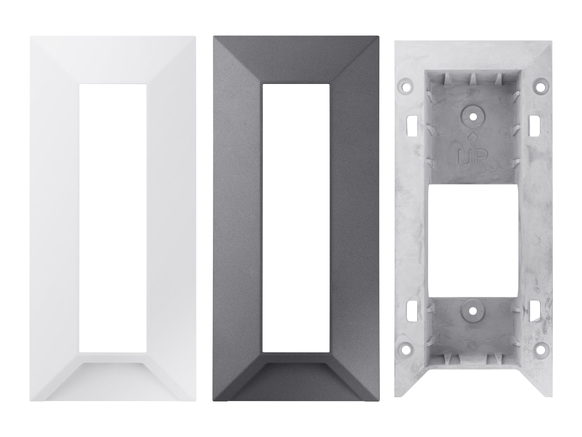 SHS-165F Flush Mount for TID-600R & 2 Cover Plates Included - White & Dark Grey