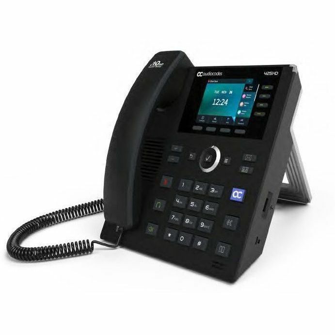 IP425HDEG 425HD 3 Multiple Conferencing Corded PoE GbE IP Phone, Black