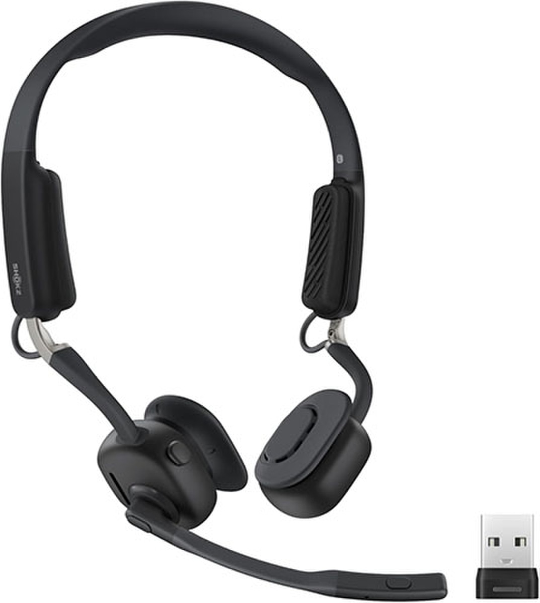 Picture of Shokz Technology C610-AA-BK-US-326-TB1 OpenMeet UC USB-A Bluetooth Computer Headset&#44; Black