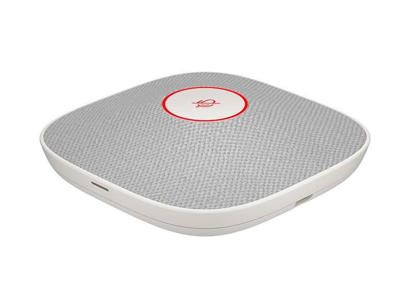 B22X4AA-AC3 Poly Studio A2 Microphone with Mounting Plate, I-O cables - White