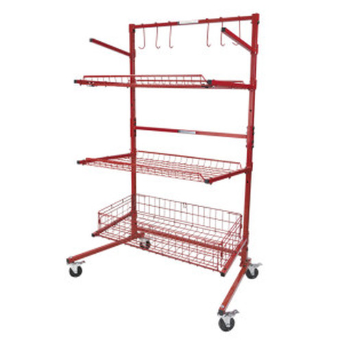 Picture of Innovative Tools & Technology SSPC-B Parts Cart-B 3-Shelf Mobile Storage Rack