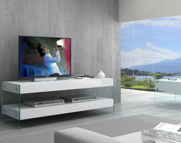 Cloud Mini TV Base - White High Gloss