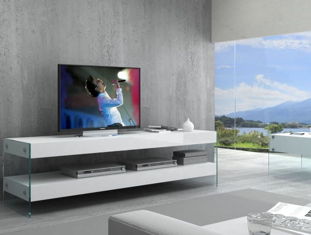 Cloud TV Base - White High Gloss