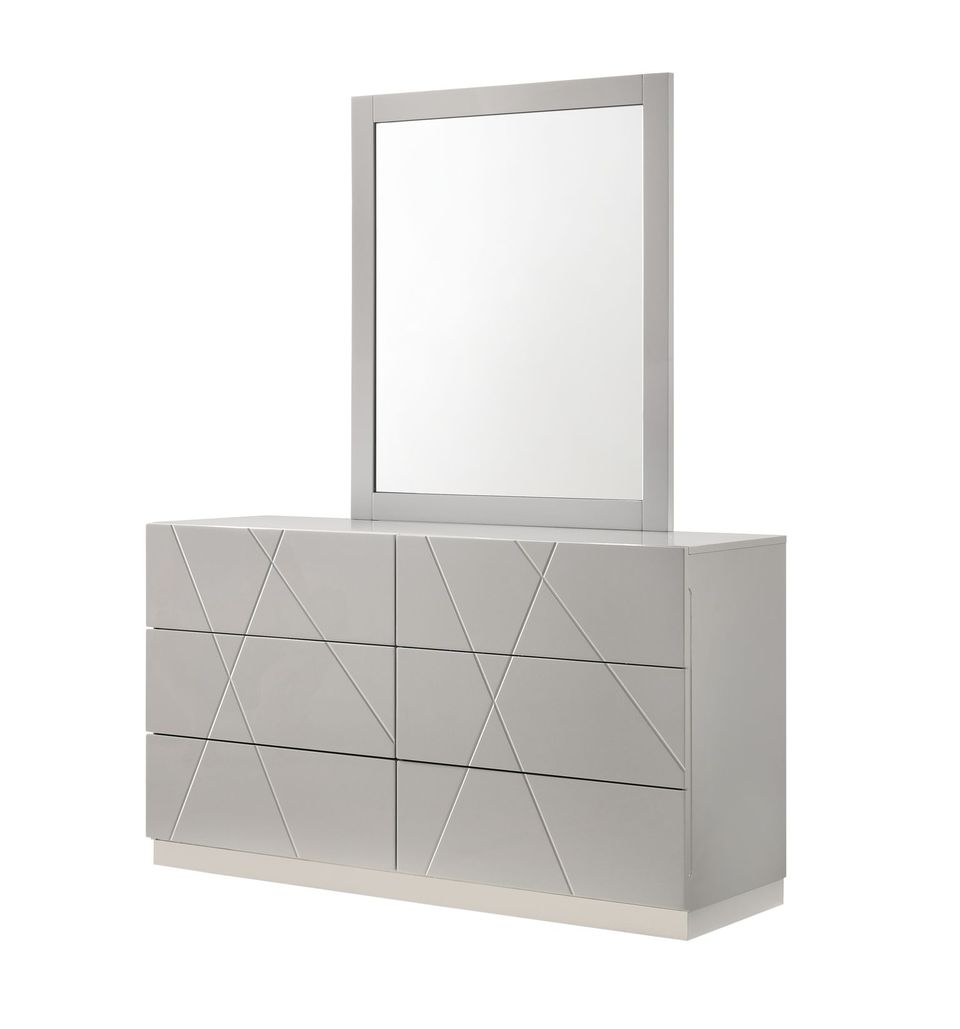 Naples Dresser & Mirror, Grey