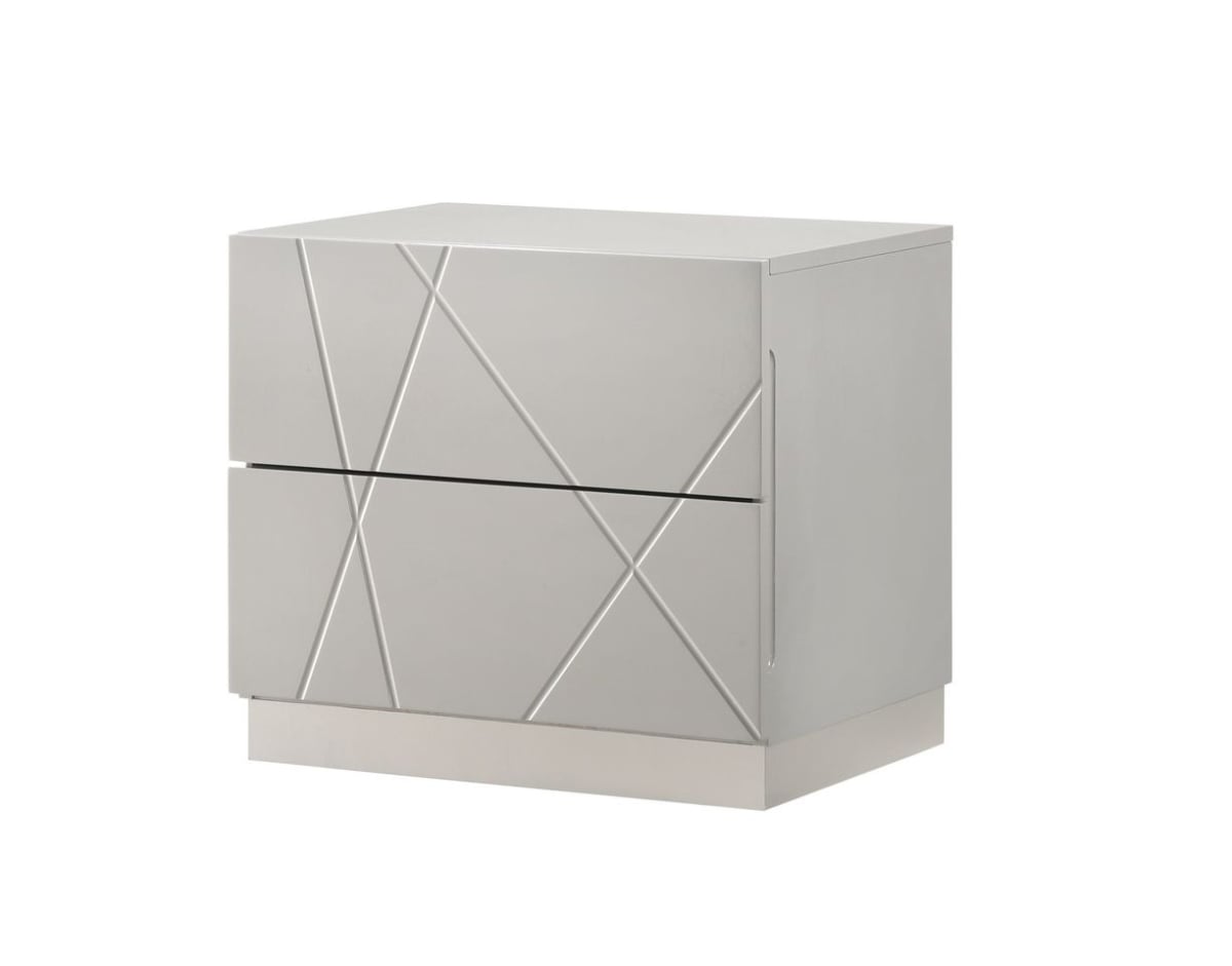 17122-NS Naples Nightstand, Grey