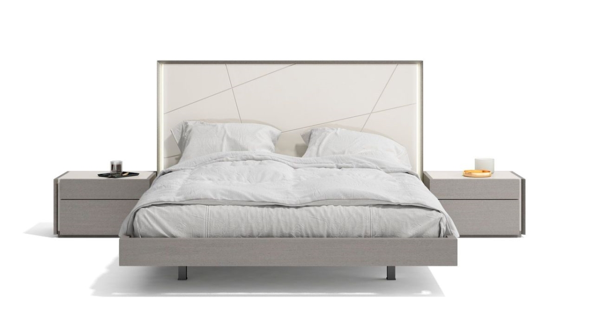 17554-K Sintra King Size Bed in Grey -  J&M Furniture