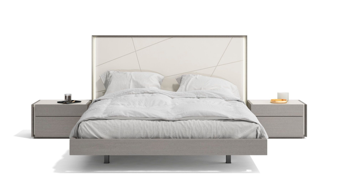 17554-Q Sintra Queen Size Bed in Grey -  J&M Furniture