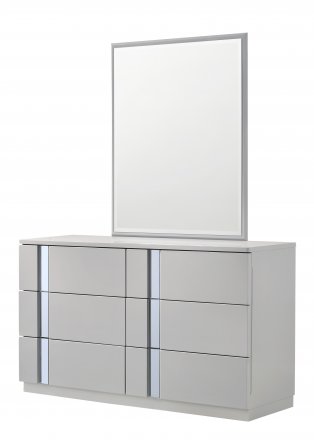 Palermo Grey Dresser & Mirror