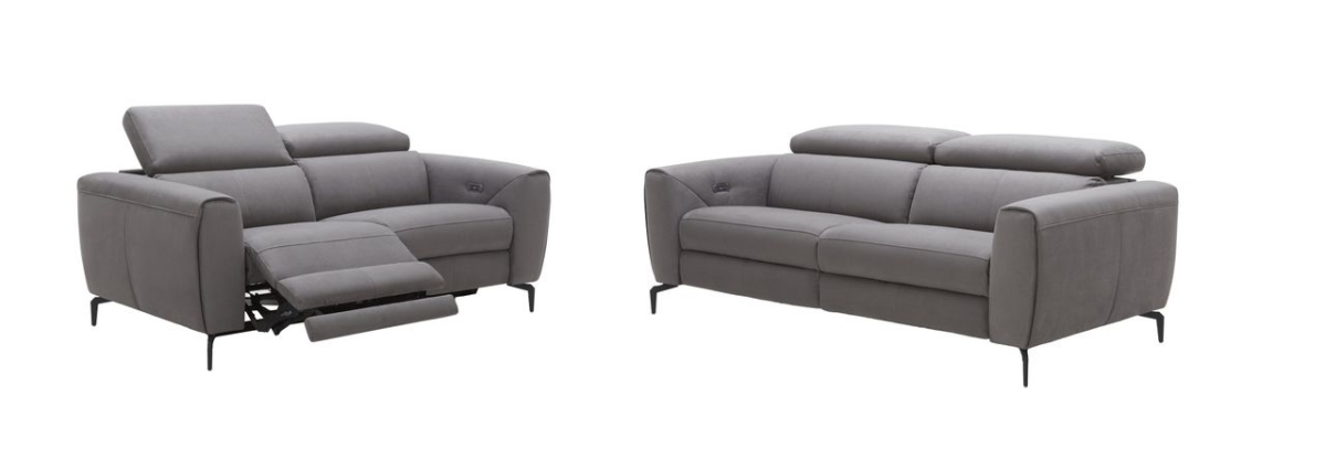 Lorenzo Grey Fabric Sofa