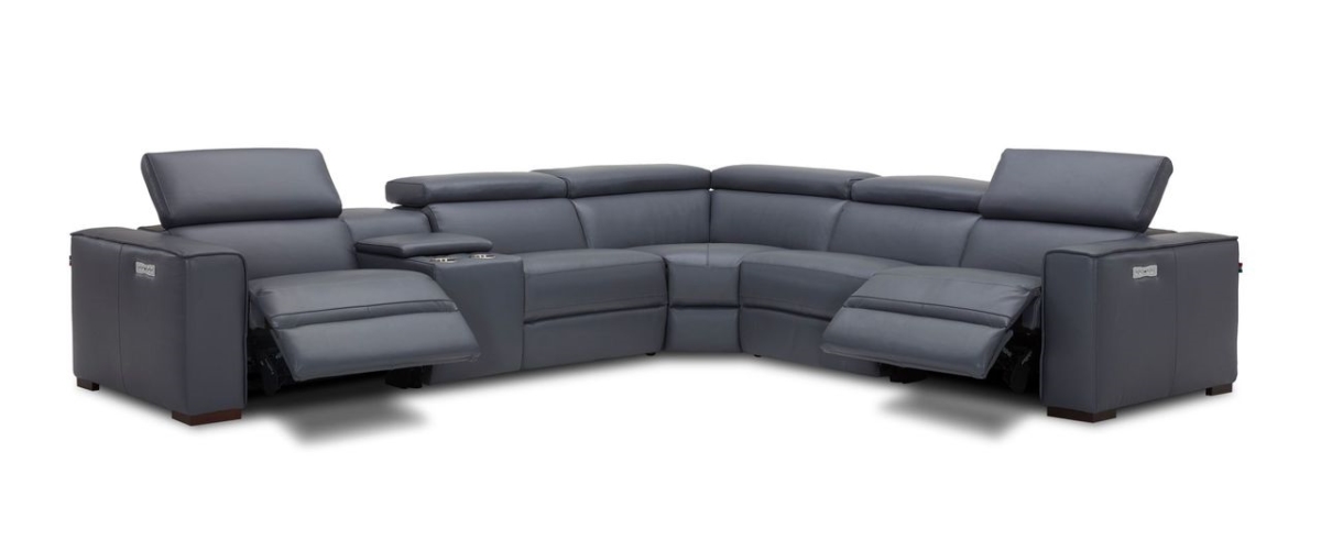 Picasso Motion Sectional Sofa - Blue Grey