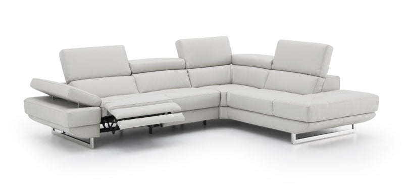 117 x 93 x 41 x 29.5-38.5 in. Annalaise Right Hand Facing Chaise Silver & Grey