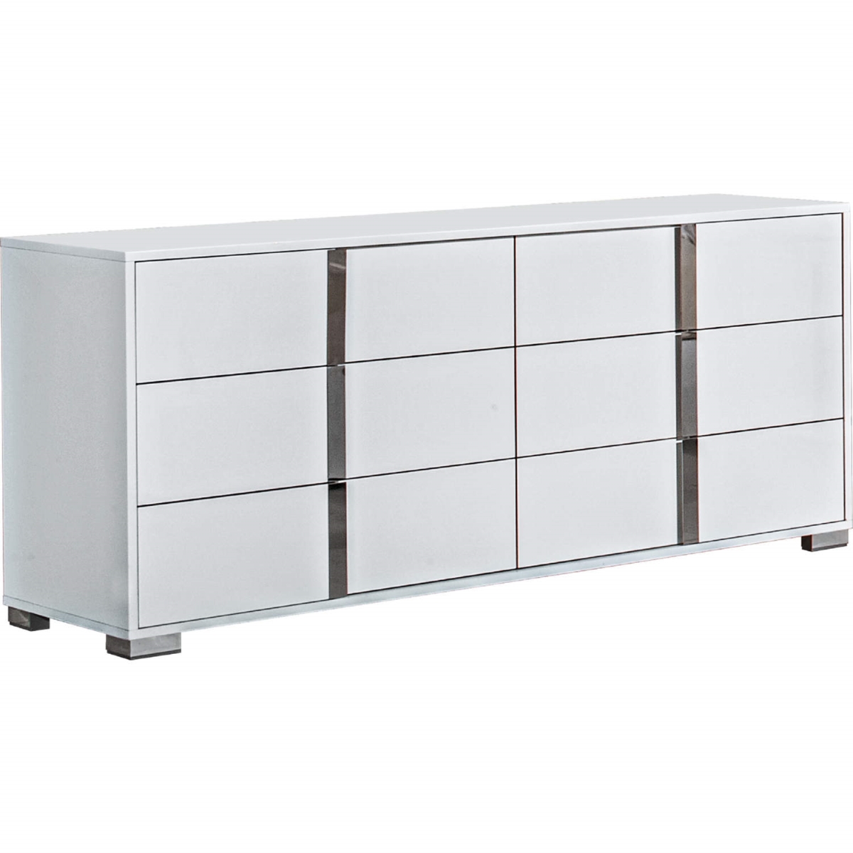 65.3 x 18.9 x 34.2 in. Alice Dresser, White