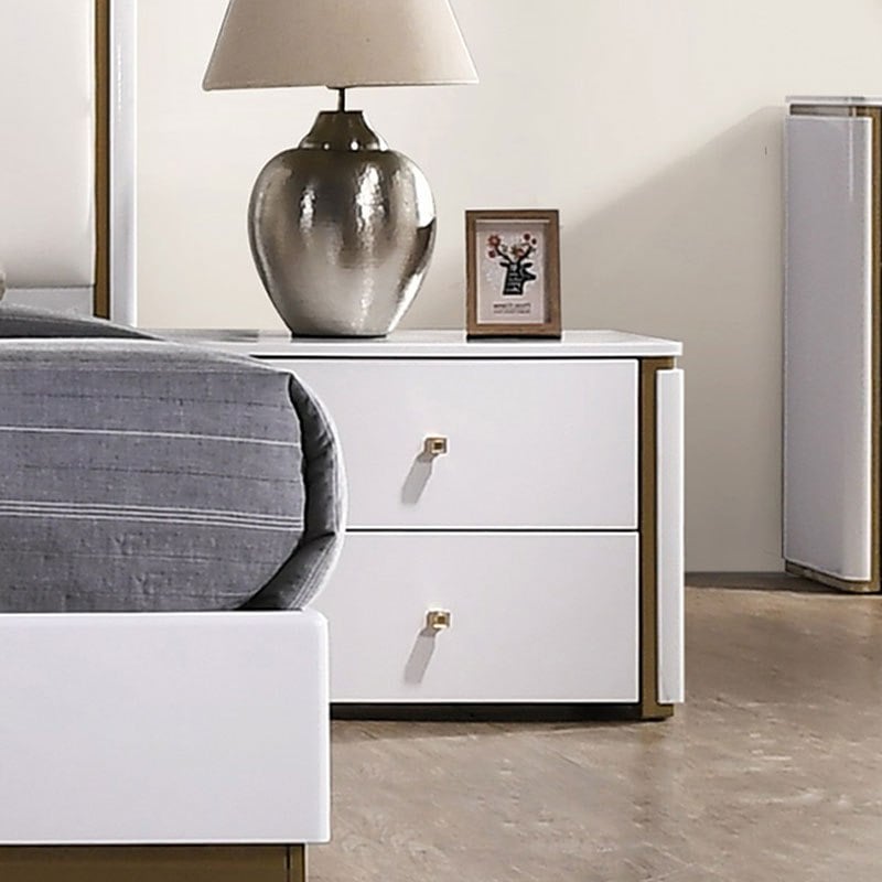 25.5 x 16 x 19 in. Lucera Night Stand, White
