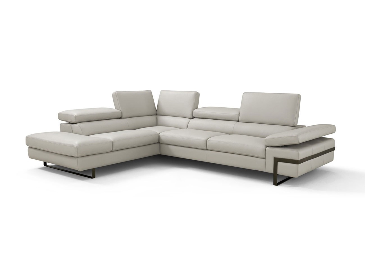 J & M Furniture 17774-LHFC 110 x 91 x 26-35 in. I867 Left Hand Facing Chaise, Light Grey -  J&M Furniture