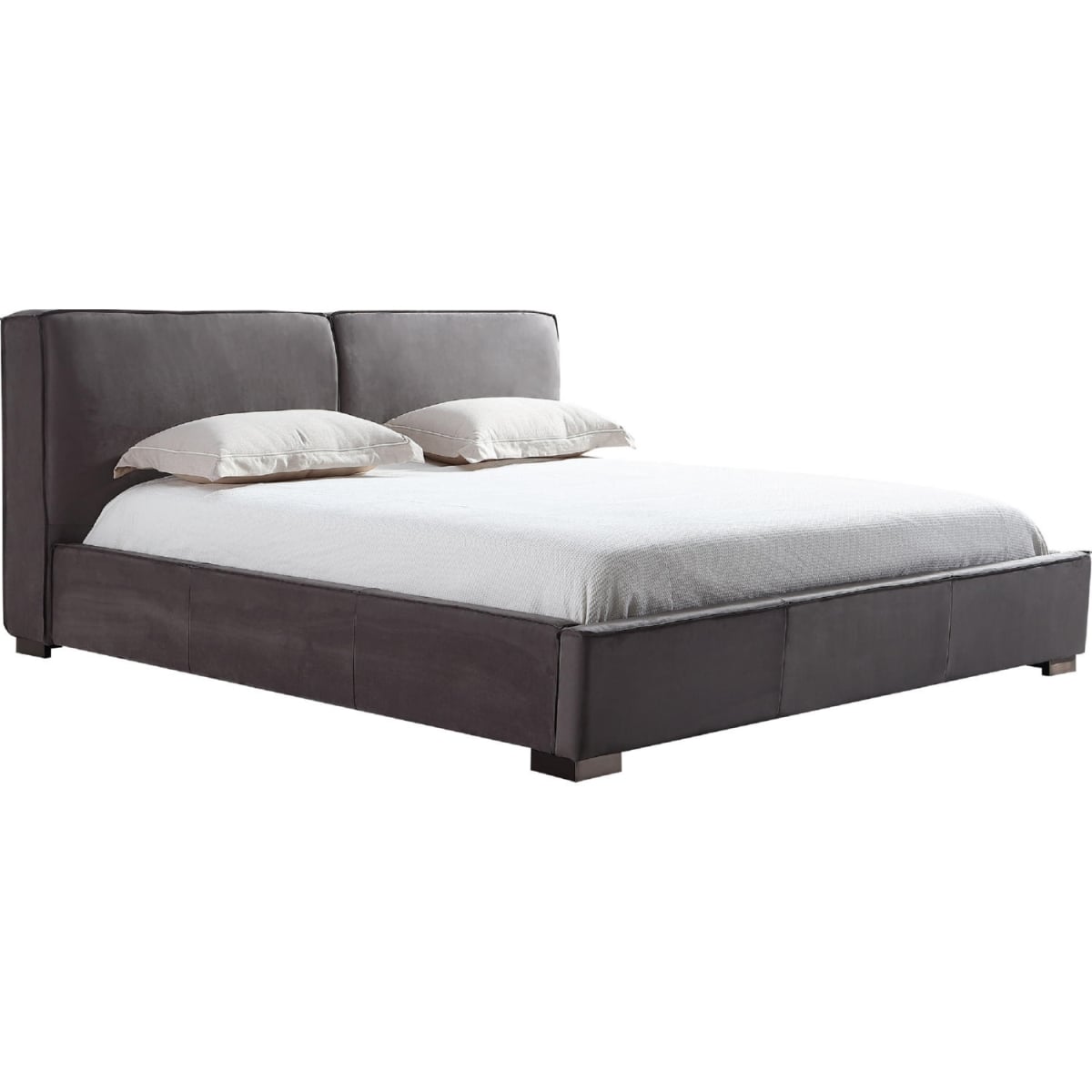 85 x 94.5 x 39 in. Serene King Size Bed, Grey