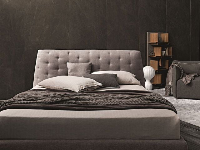 18082-K Atrium Storage Bed, Taupe Grey - King Size