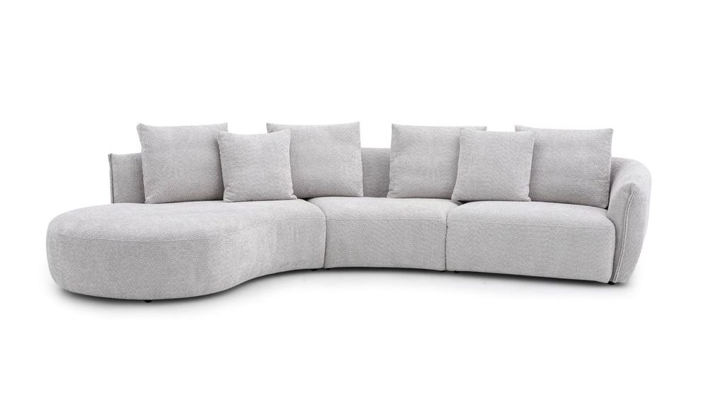 188875-LHFC Hamilton Left Hand Facing Chaise Sectional Sofa, Off White