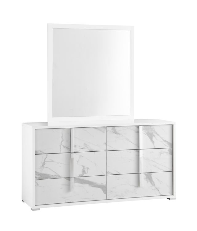 Picture of J&M Furniture 19965-D Sonia White & Grey Dresser