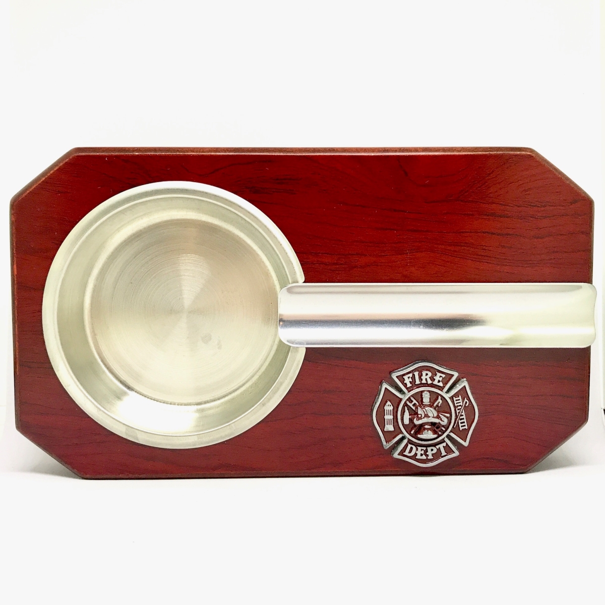 Picture of Cigar Cutters by Jim AT-FMN4 Firemans Cross Cigar Ashtray - Red