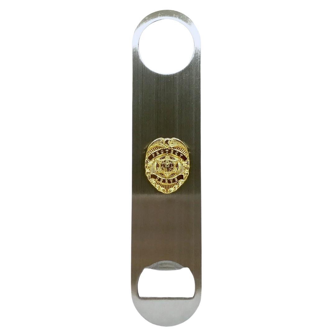 Picture of Cigar Cutters by Jim BO-PLM2 Law Enforcement Bottle Opener - Gold