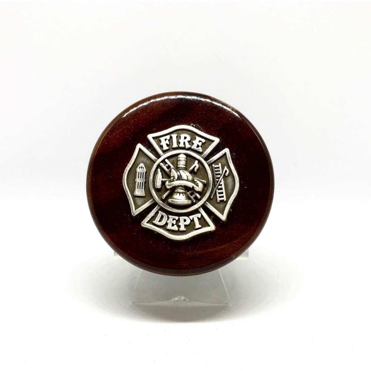 Picture of Cigar Cutters by Jim WS-FMN2 Firemans Cross Wine Stopper - Black