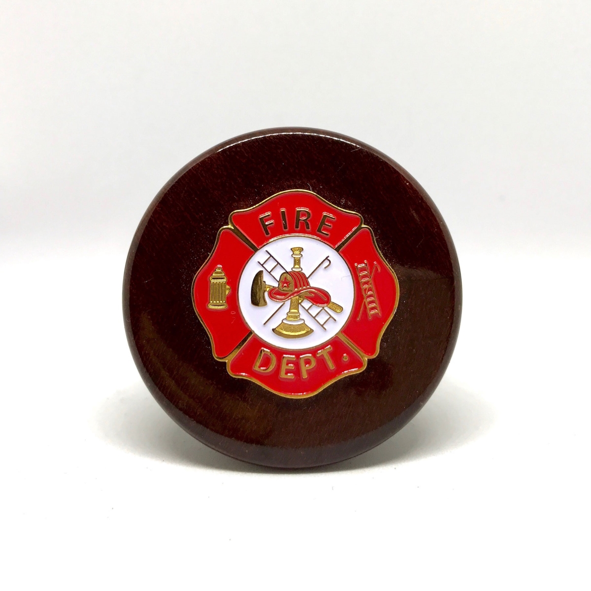 Picture of Cigar Cutters by Jim WS-FMN3 Firemans Cross Wine Stopper - Enamel