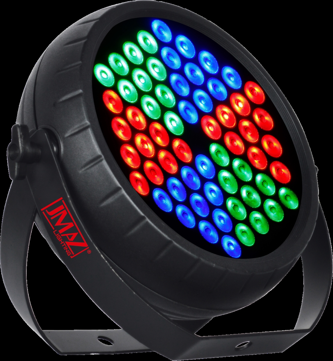 Picture of Jmaz Lighting JZ1026 TRI60 Radiant Par Wash Fixture with 60 Tri-Color 3-in-1 RGB 3W LEDs