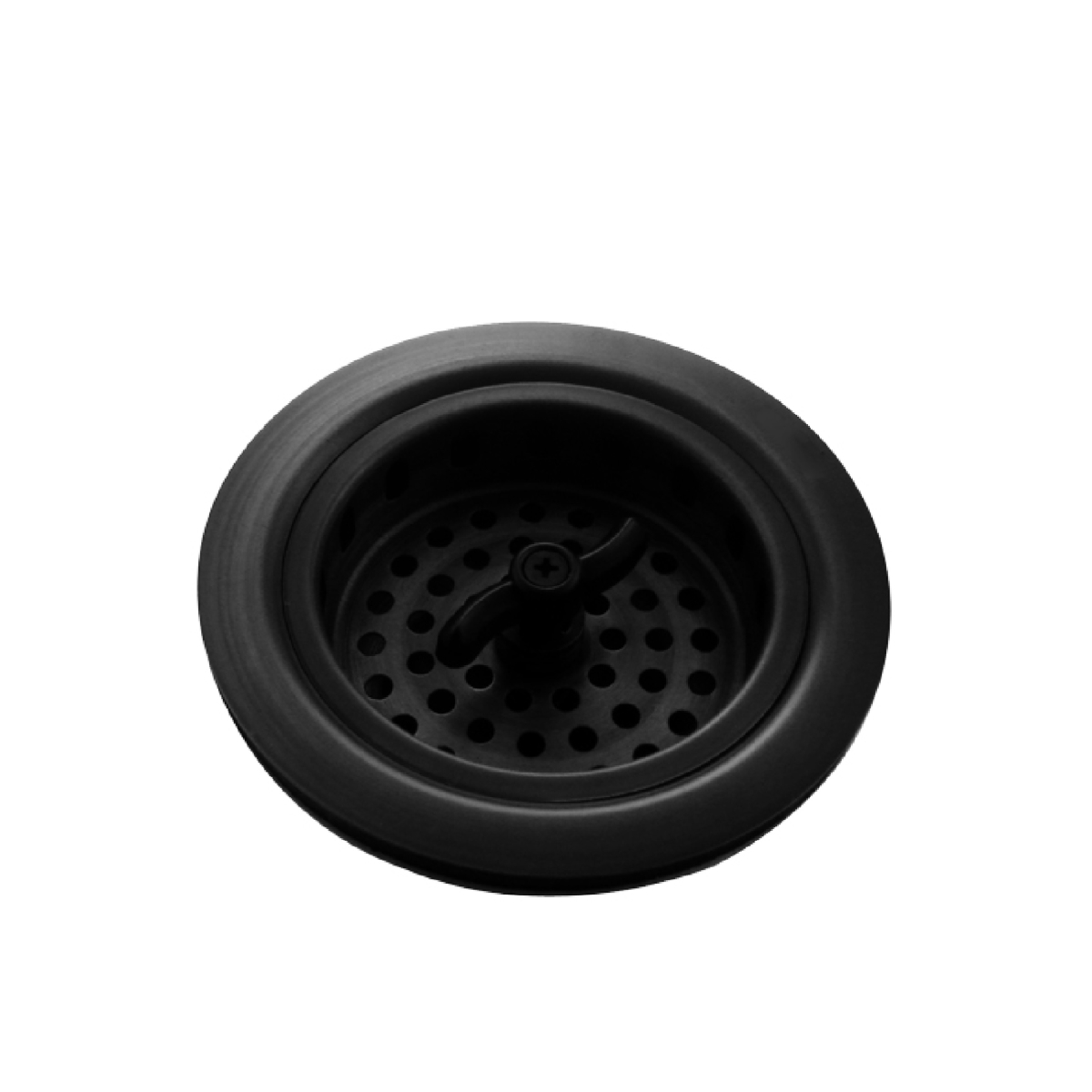 Picture of Mr. Scrappy 21-DSB-BK Garbage Disposal Sink Basket Strainer & Flange Set, Black