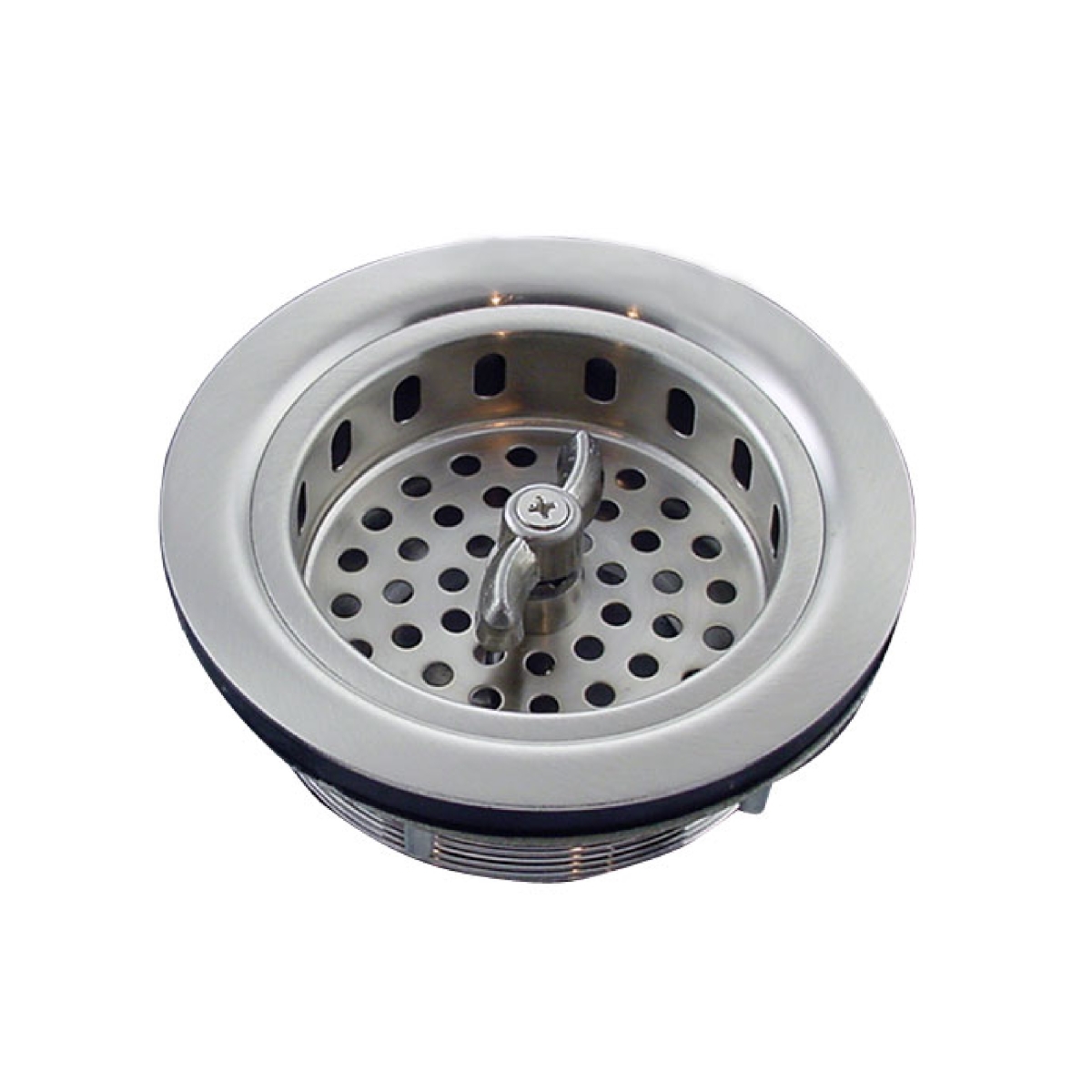 Picture of Mr. Scrappy 21-DSB-PC Garbage Disposal Sink Basket Strainer & Flange Set, Polished Chrome