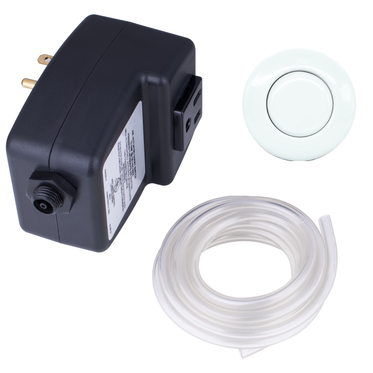 Picture of Mr. Scrappy 20-MSAS-65-WH Single Outlet Garbage Disposal On & Off Air Switch, White