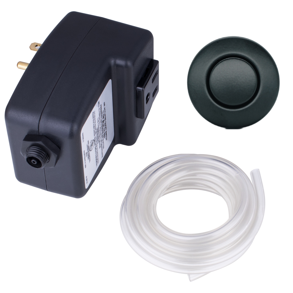 Picture of Mr. Scrappy 20-MSAS-65-MTBK Single Outlet Garbage Disposal On & Off Air Switch, Matte Black