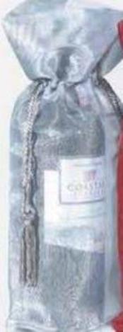 Picture of Joann Marrie Designs IBT6X15SI Sheer Metallic Wine Bag - Silver