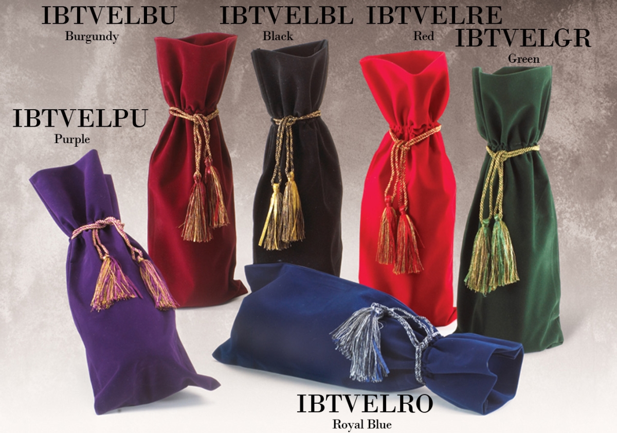 Picture of Joann Marrie Designs IBTVELPU Velvety Wine Bag - Purple
