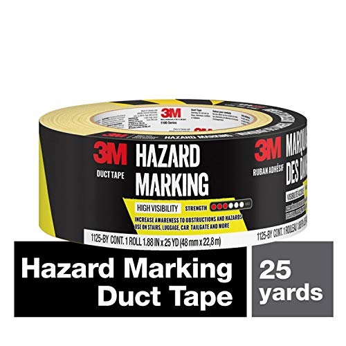 Picture of 3M 1125-BY 1.88 x 25 yards Hazard Marking Duct Tape&#44; Black & Yellow